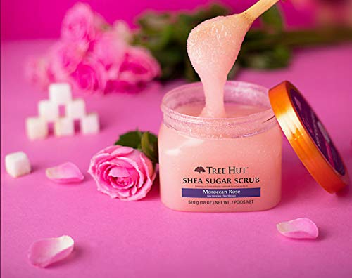 Tree Hut Exfoliante de azúcar, rosa de marruecos 570 g (700323)