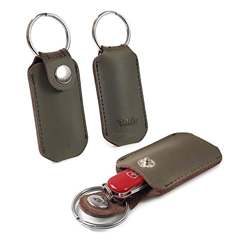 Tuff-Luv Western Cuero Marrón Caso de Victorinox Classic SD Swiss Army Pocket Tool - Cuero Genuino Marron