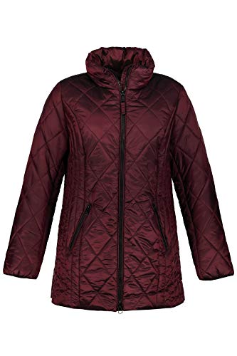 Ulla Popken Nkfritalina SL Dress Camp Chaqueta, Rojo (Beere 83), 52 (Talla del Fabricante: 50+) para Mujer