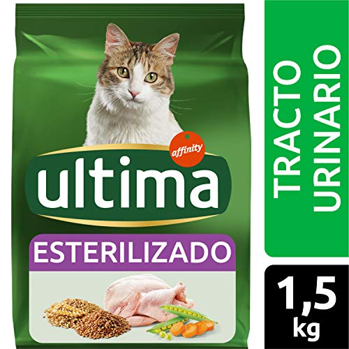 Ultima Pienso para gatos esterilizados con problemas del tracto urinario: Pack de 4 x 1.5 kg - Total: 6 kg