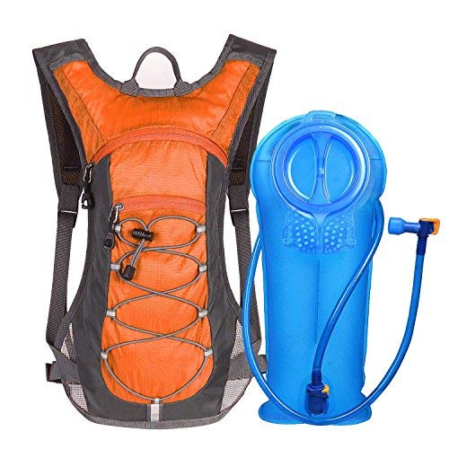 Unigear Mochila Hidratación Mochila Tactica Running Trail con 2L Deposito De Agua Desmontable Bolsa De Agua Múltiples Almacenamiento Compartimiento para Senderismo Ciclismo Camping Bicicleta