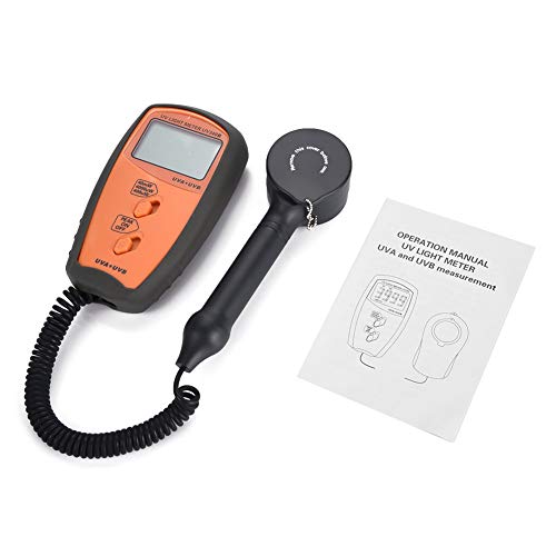 UV340B - Medidor de intensidad de rayos UV (digital, UVA UVB, fotómetro, detector de rayos UVA)