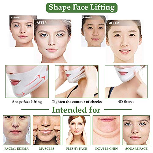 V Line Lifting Mask,V-shaped Slimming Mask,V Line Mask,V line máscara,V Máscara Facial,Máscara Facial en Forma de V, Levanta y Firme, Reduce la Papada