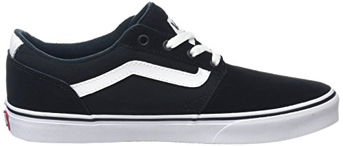 Vans Chapman Stripe, Zapatillas Hombre, Negro (Black/Whitesuede/Canvas), 43 EU