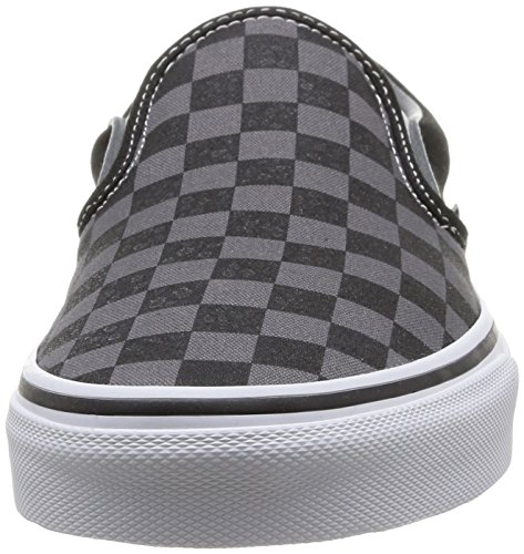 Vans Classic Slip-On, Zapatillas Unisex, Blanco (Black/Pewter Ch), 37 EU