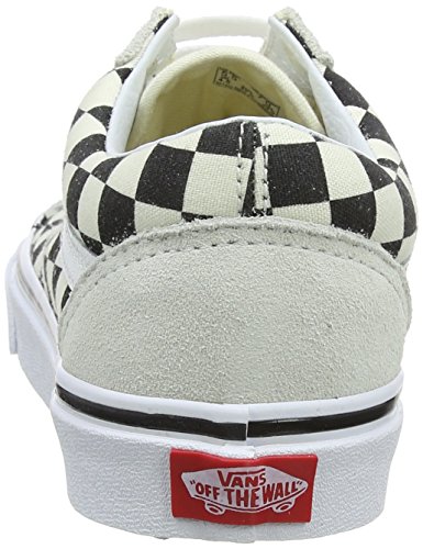 Vans Old Skool, Zapatillas de Entrenamiento Unisex Adulto, Hueso (Checkerboard), 42.5 EU