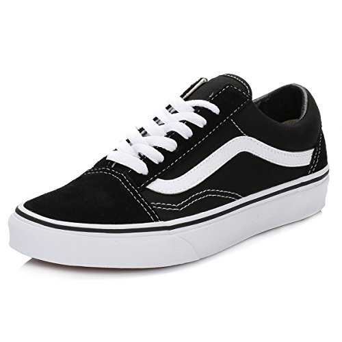 Vans Old Skool Zapatillas Unisex, Negro (Black/White), 42