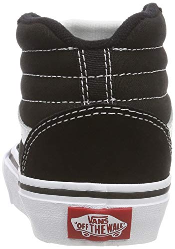 Vans Ward Hi Classic Suede/canvas Zapatillas altas Unisex Niños, Negro ((Suede/Canvas) Black/White Iju) 37 EU