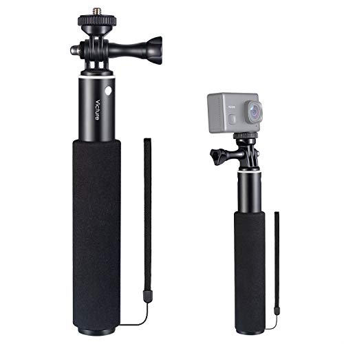 Victure Palo de Selfie Monopod de Auminio Extensible Portátil Universal Compatible con Action CAM Cámara Deportiva Carcasa Impermeable