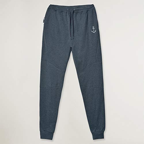 VIENTO After Ride Pantalones Jogger para Hombre (Azul Marino, L)