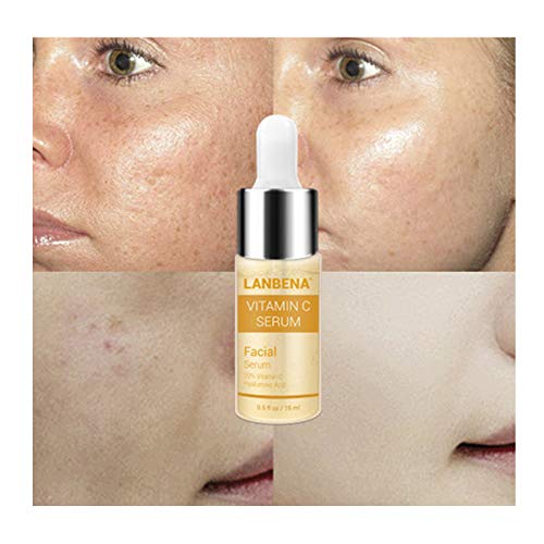 Vitamina C Essence Serum, Cuidado facial líquido Argirelina ácido hialurónico hidratante antienvejecimiento 15 ml