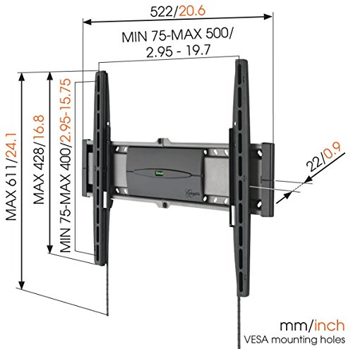 Vogel's EFW 8206, Soporte de Pared para TV 32-55 Pulgadas, Fijo, Máx 30 Kg, Máx VESA 400x400