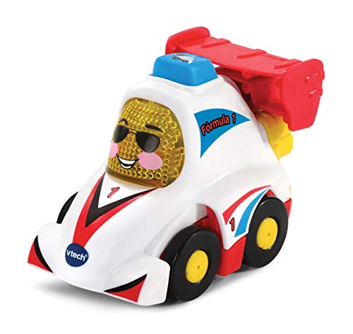 VTech- Alan Fórmula 1 TutTut Bólidos Coche de carreras interactivo con voz, música y efectos de sonido, incluye botón sorpresa, Multicolor (80-514222) , color/modelo surtido