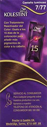 Wella Kolestint Tinte De Cabello Kit, Tono 777 Castaño Luminoso 210 g