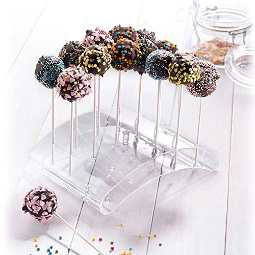 Westmark 30252260 - Soporte para 20 Cake Pops (22 x 16 x 6 cm, plástico), Transparente