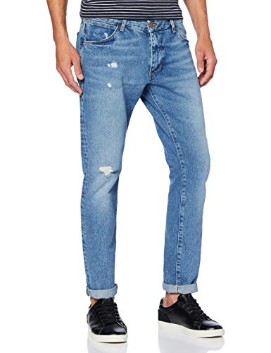 Wrangler Larston Jeans Vaqueros, Pepper, 34W / 32L para Hombre