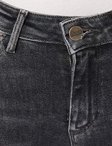 Wrangler Skinny Jeans Vaqueros, Black Pepper 22S, 24W / 32L para Mujer