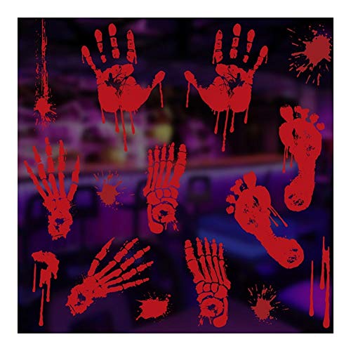 Wxq Pegatinas de Halloween 3D Pegatinas de Pared Diversión Parodia Pegatinas para Ventanas de Vidrio Kit de Fiesta Creativo Adhesivos para Ventanas (Color : 10pcs)