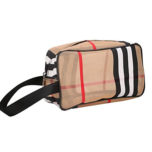 XBQD bolsas de aseo de viaje, fundas de maquillaje, bolsas de plástico impermeable de PVC, bolsa de transporte, organizador para hombres y mujeres, viajes, negocios, baño Giftin