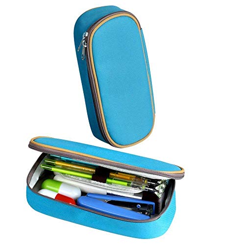 XCNGG Bolsa de papelería estuche estuche para lápices The Ro-ck Pen Bag Large Capacity Student Stationery Bag Pencil Case Dual Zippers