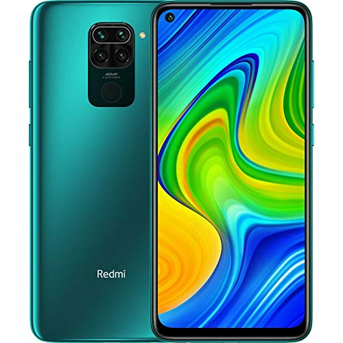 Xiaomi Redmi Note 9 Smartphone 4GB 128GB, 48MP Quad Camera, 6.53”FHD + DotDisplay, 5020 mAh, 3.5mm Headphone Jack NFC, Verde [European version]