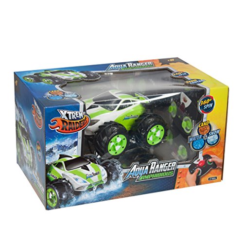 Xtrem Raiders- Aqua Ranger radiocontrol RC para niños, Coche teledirigido Anfibio, 360 Grados. (XT180735)