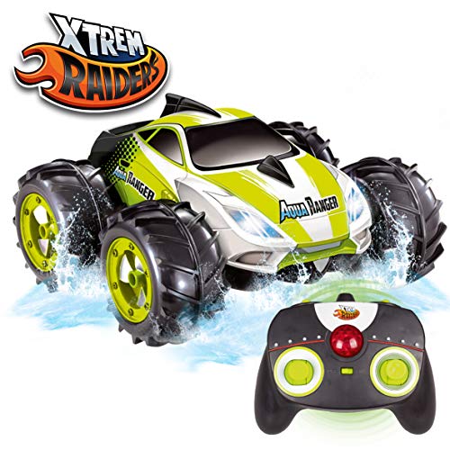 Xtrem Raiders- Aqua Ranger radiocontrol RC para niños, Coche teledirigido Anfibio, 360 Grados. (XT180735)