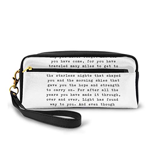 Yuanmeiju Morgan Harper Nichols Cosmetic Bag Portable Students Estuche for Girls Women Handbag Purse Make Up Pouch