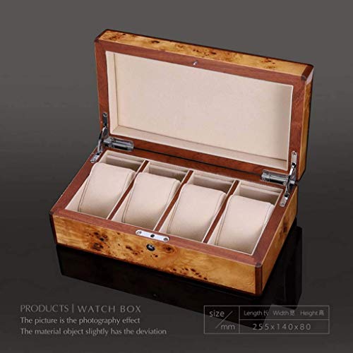 yunyu Cajas de Regalo, Caja de Reloj Caja de colección de Relojes de Piano de Cristal de Rejilla múltiple Caja de Almacenamiento mecánica Caja de colección Caja de joyería Caja de joyería