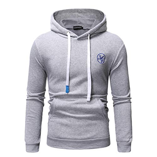 Yvelands ¡Oferta Sudaderas con Capucha para Hombre Cosy Sport Outwear Sudadera con Cremallera Completa Ecosmart Hoodie Casual Sweatshirt Top Blouse ¡Caliente!(Gris3,M)