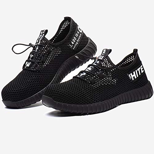 Zapatos de Seguridad Zapatos de Trabajo Hombres Mujeres s3 Zapatos con Punta de Acero Zapatos Protectores Ligeros con Puntas de Acero Deportivas Transpirables Unisex