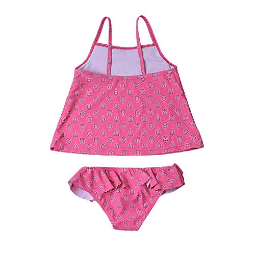 Zhicaikeji Traje De BañO De Las NiñAs Summer Beach Deportes Imprimir Bikini Traje De Las Niñas De 2 Piezas Traje De Baño De Tous NiñOs Dos Piezas De BañO (Color : Blue, Size : S)