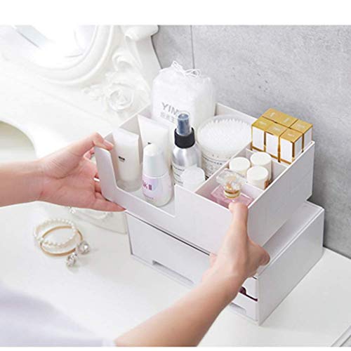 ZQCM Soporte de Almacenamiento para Mesa de exhibición, Organizador de Paleta cosmética Transparente, Caja de Belleza para Sus Sombras de Ojos favoritas, coloretes, cosméticos y Maquillaje, A