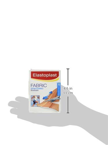 10 tiritas de tela de la marca Elastoplast