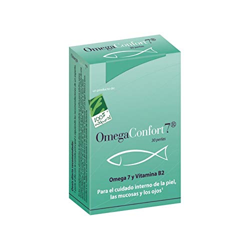 100% Natural OmegaConfort7 Omega 7 y Vitamina A. Blister 30 cápsulas