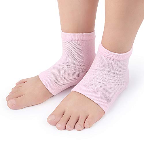 3 Pares Ventilación Gel Hidratante Calcetines,Seco de la piel Agrietada Piel Hidratante Día Limpiadora,Hidratante Cuidado de los pies Exfoliante Dry Heel Pedicura