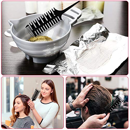 3 Peine de Hacer Reflejos Cabello en 3 Vías Peine de Reflejos en 3 Lados Peine de Tejer Dividir Frustrar Peine de Tinte de Cabello de Peinado para Teñir Cabello, Hacer Claritos, Micro Trenzado