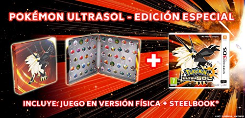 3DS Pokémon Ultrasol Edición Especial Steelbook