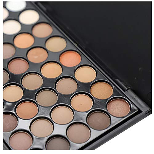 40 colores de sombra de ojos paleta Pro Nude Natural y la combinación de los colores vivos y maquillaje de ojos mate de alta pigmentación sombra de ojos cosmética Set (1)