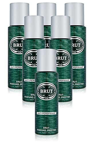 6 x Brut Original Desodorante Hombre anti-Perspirant Spray 200 mililitre