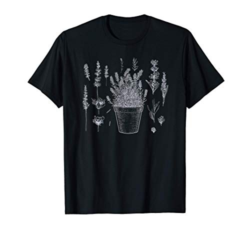 Aceite esencial de la planta de lavanda Aromaterapia Camiseta