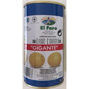 Aceitunas rellenas gigantes 150g. El Faro. [PACK 12 UNIDADES]