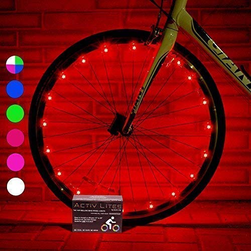 Activ Life Luces LED bicis (Set de 2 Rojo). Ideas para Regalo de cumpleaños y de Navidad. Oferta destacada de Black Friday y Cyber Monday para él o Ella, Hombres, Mujeres, niños o Adolescentes.