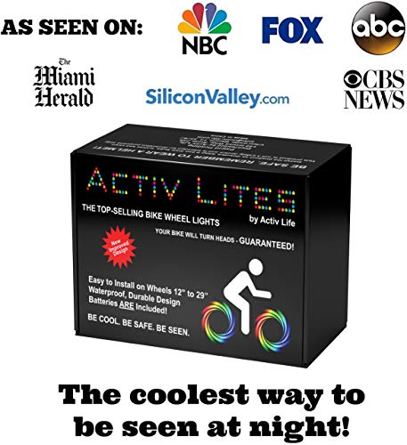 Activ Life Luces LED bicis (Set de 2 Rojo). Ideas para Regalo de cumpleaños y de Navidad. Oferta destacada de Black Friday y Cyber Monday para él o Ella, Hombres, Mujeres, niños o Adolescentes.