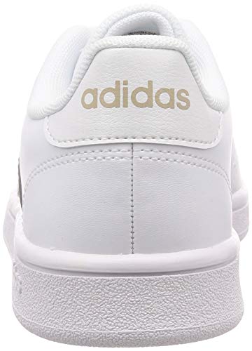 Adidas Grand Court Base, Sport Shoes Womens, Ftwbla/Metpla/Ftwbla, 35 EU