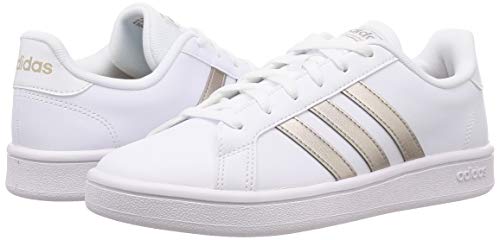 Adidas Grand Court Base, Sport Shoes Womens, Ftwbla/Metpla/Ftwbla, 35 EU