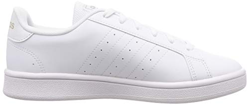 Adidas Grand Court Base, Sport Shoes Womens, Ftwbla/Metpla/Ftwbla, 35 EU