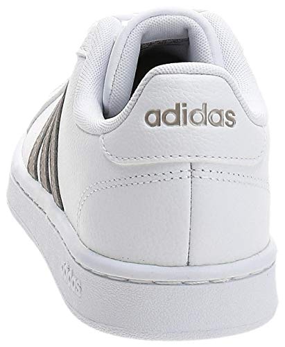 adidas Grand Court, Sneaker Womens, Footwear White/Platin Metallic/Footwear White, 40 EU