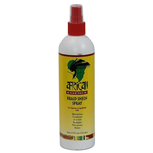 African Essence Braid Sheen Spray - 12oz Spray by African Essence