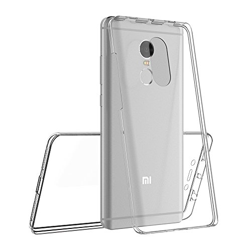 AICEK Funda Xiaomi Redmi Note 4, Transparente Silicona 360°Full Body Fundas para Xiaomi Redmi Note 4 Carcasa Silicona Funda Case (5.5")